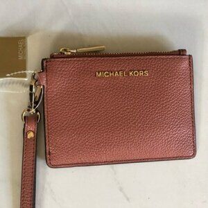 Michael Kors Small Coin Purse-Sunset Peach